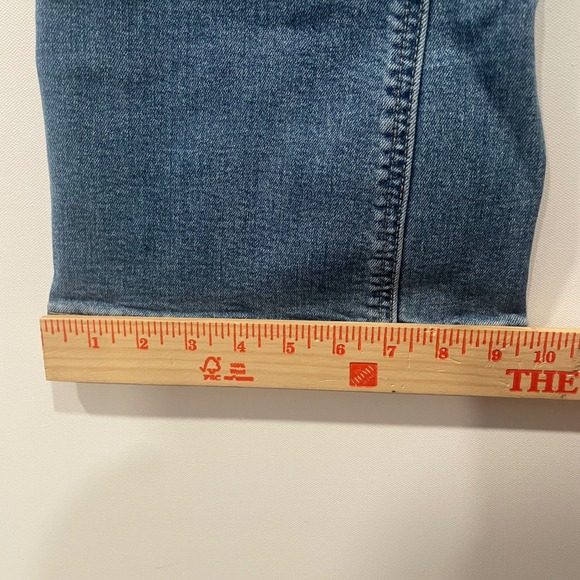 Gap 70s Flare High Rise Jeans Medium Wash Front Patch Pockets 27/4R - Picture 4 of 8